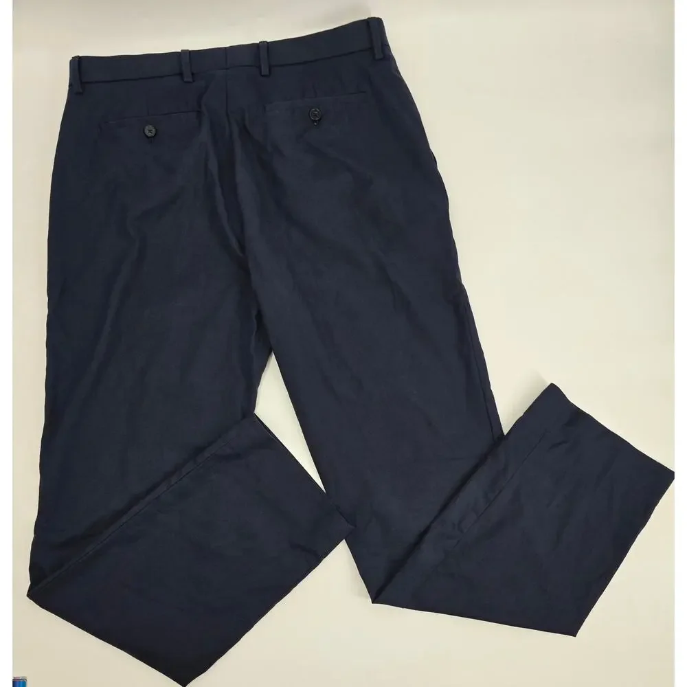 Banana Republic Slim Fit SR+‎ Dress Pants 34x34 Navy Performance Stretch Casual